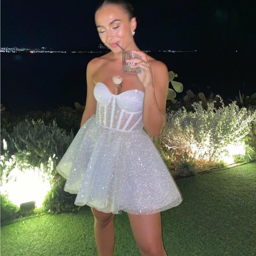 Rosie Etienne Bridal reception dress.